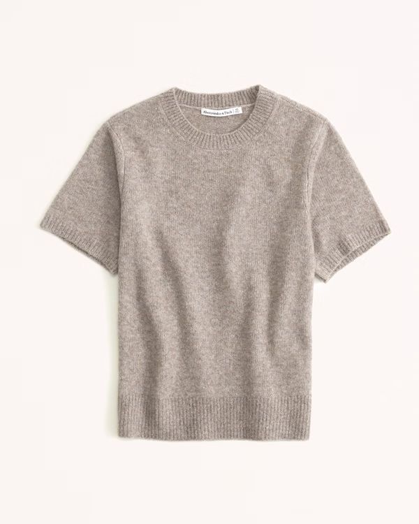 Women's Fuzzy Crew Sweater Tee | Women's Tops | Abercrombie.com | Abercrombie & Fitch (US)