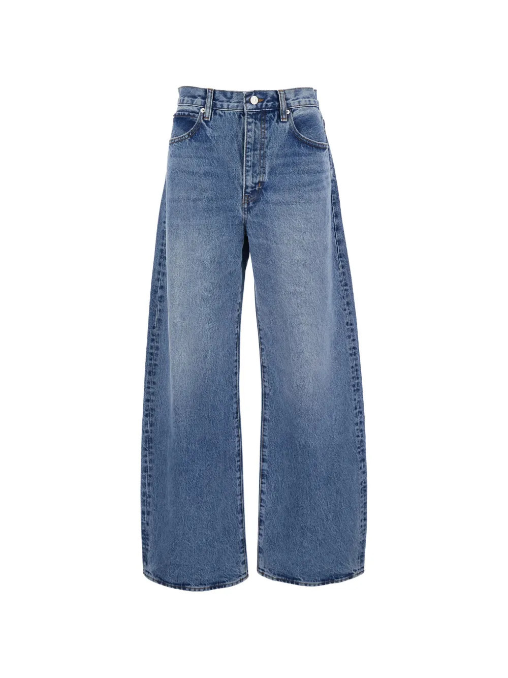FRAME The Bow wide-leg jeans - Blue | Farfetch Global