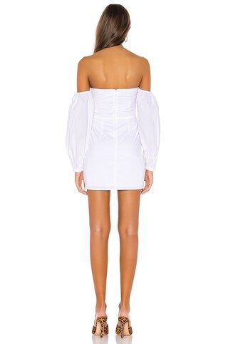superdown Flynn Ruched Sleeve Dress in White from Revolve.com | Revolve Clothing (Global)