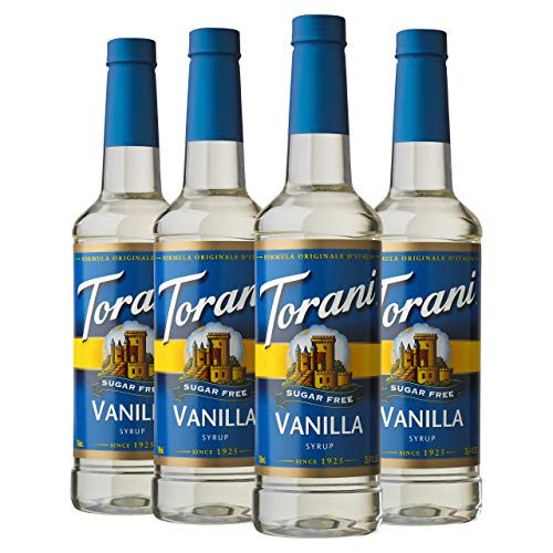 Torani Sugar Free Syrup, Vanilla, 25.4 Ounce (Pack of 4) | Amazon (US)