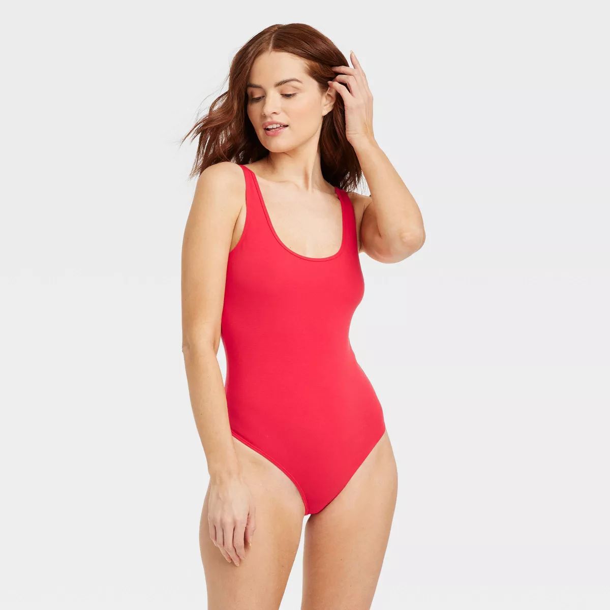 Women's Cotton Bodysuit - Auden™ Red | Target