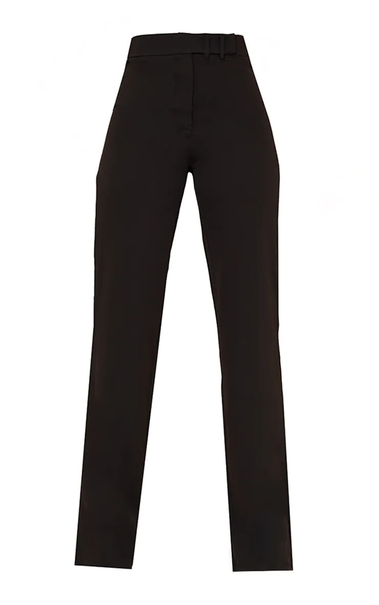 Tall Black Woven Slim Leg Pants | PrettyLittleThing US