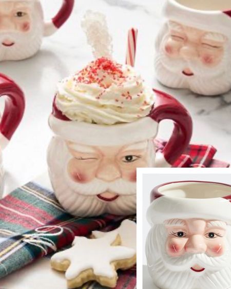 Cutest Santa mugs perfect for milk and cookies!

#LTKHoliday