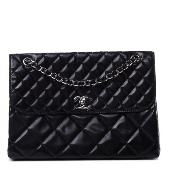 CHANEL

Vinyl Quilted In the Business Flap Bag Black | Fashionphile