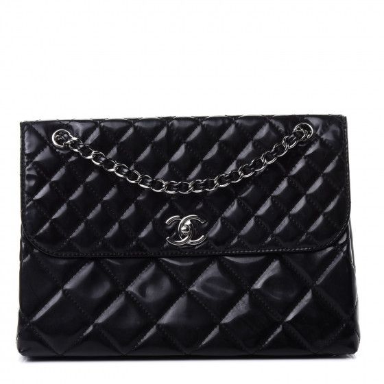 CHANEL

Vinyl Quilted In the Business Flap Bag Black | Fashionphile