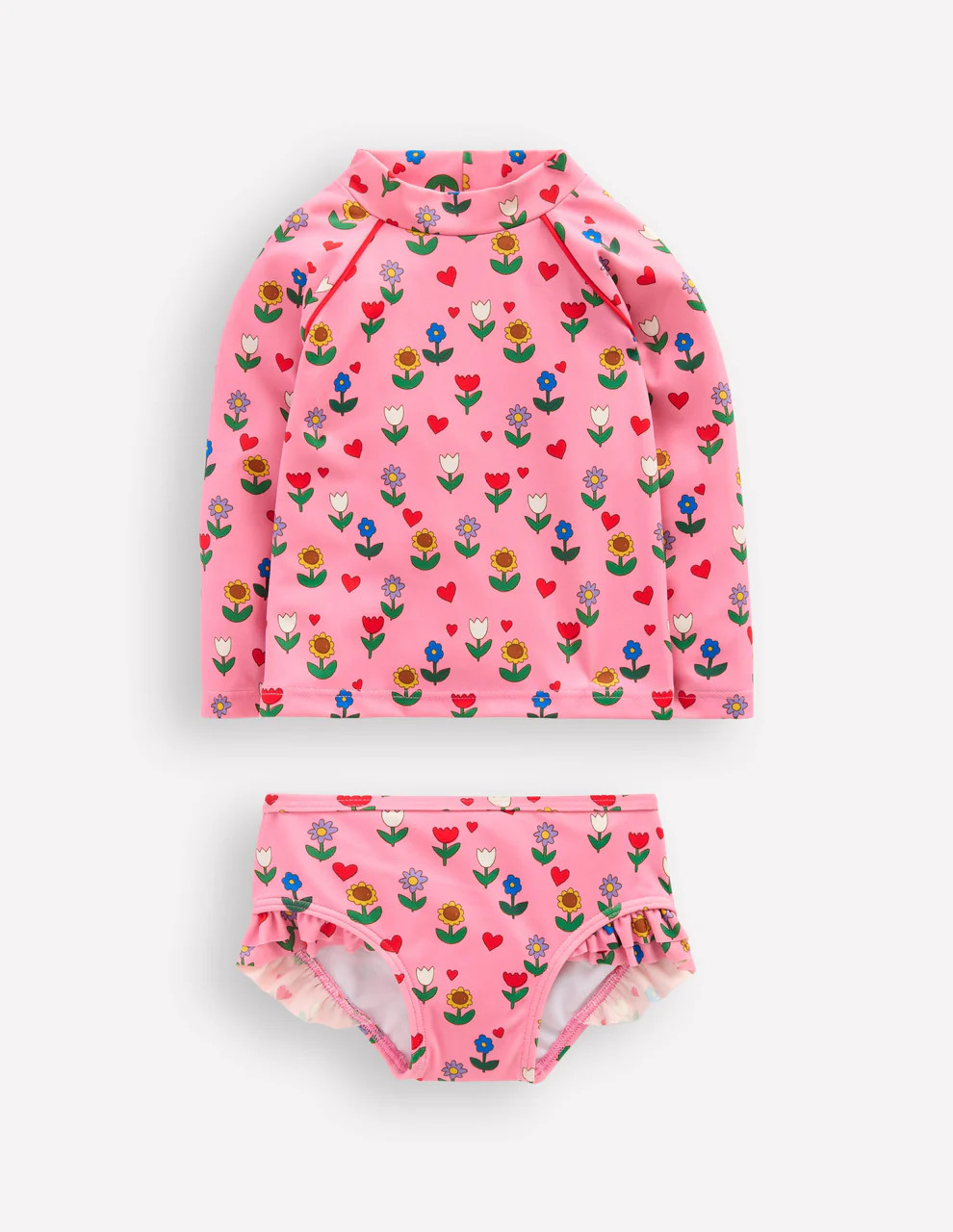 Logo Rash Vest Set-Blue Strawberry Patch | Boden (US)