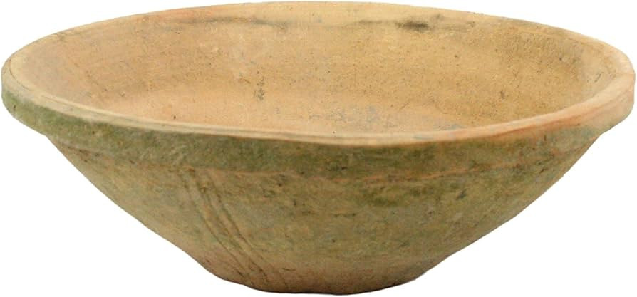 HomArt Rustic Terra Cotta Bowl, Medium, Antique Red, 1-Count | Amazon (US)