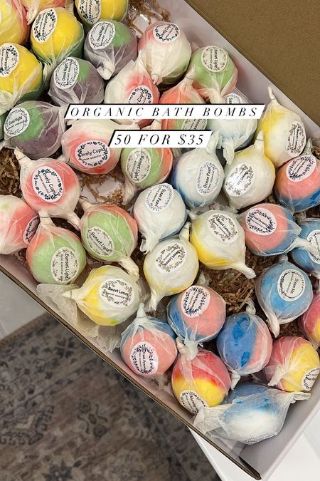 Organic bath bombs. Set of 50 under $36  

#LTKGiftGuide #LTKbeauty #LTKunder50
