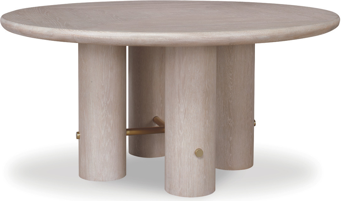 Round Dining Table In Sand | 1stopbedrooms