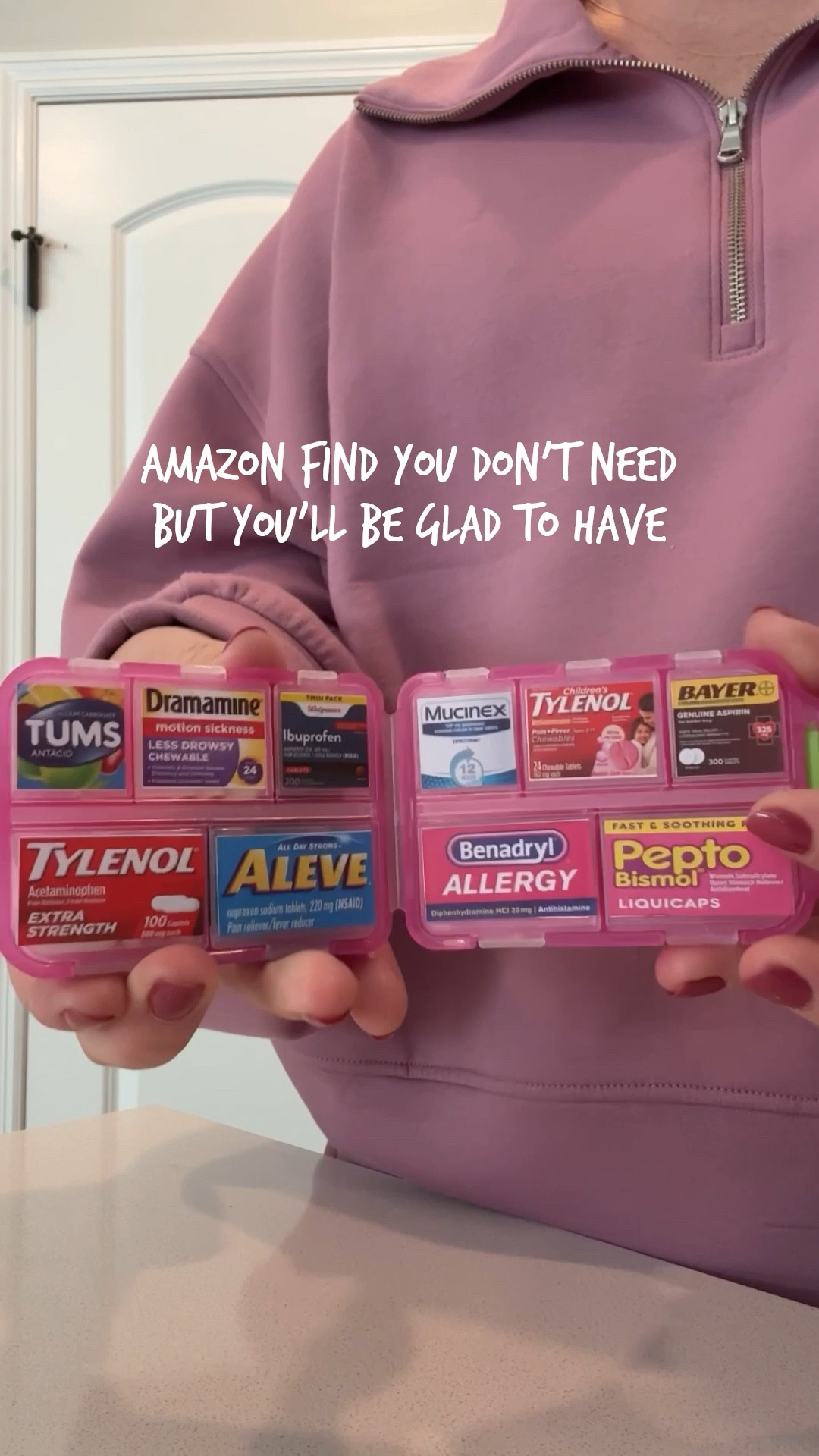 This thing makes me irrationally happy 😃 under $7 on Amazon Prime! The labels are stickers and easy to peel. Many diff label brands to choose from. You make the pill box your own! 

#LTKSaleAlert #LTKFindsUnder50
