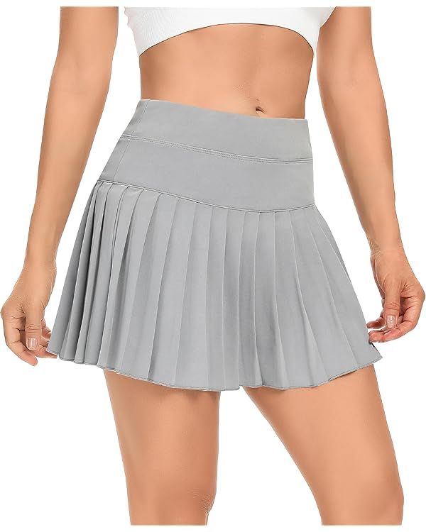DERCA Pleated Tennis Skirt for Women with Pockets Shorts Athletic Golf Skirts Workout Sports Acti... | Amazon (US)