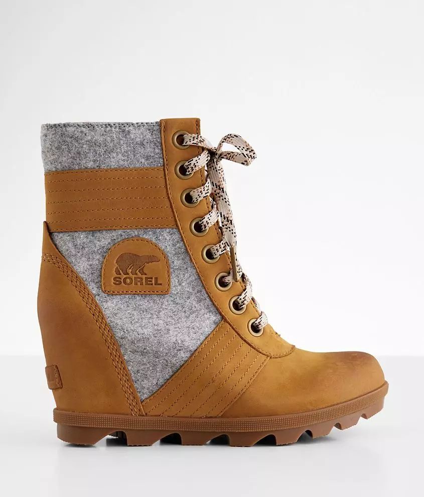 Lexie™ Waterproof Leather Wedge Boot | Buckle