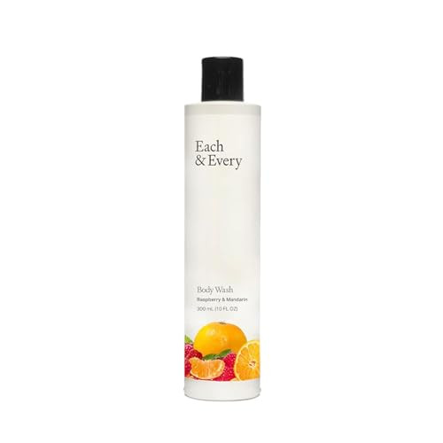 Each & Every Natural, Moisturizing Body Wash | Made with Essential Oils, Vegan & Sustainably Sourced | 10 fl oz (Raspberry & Mandarin) | Amazon (US)
