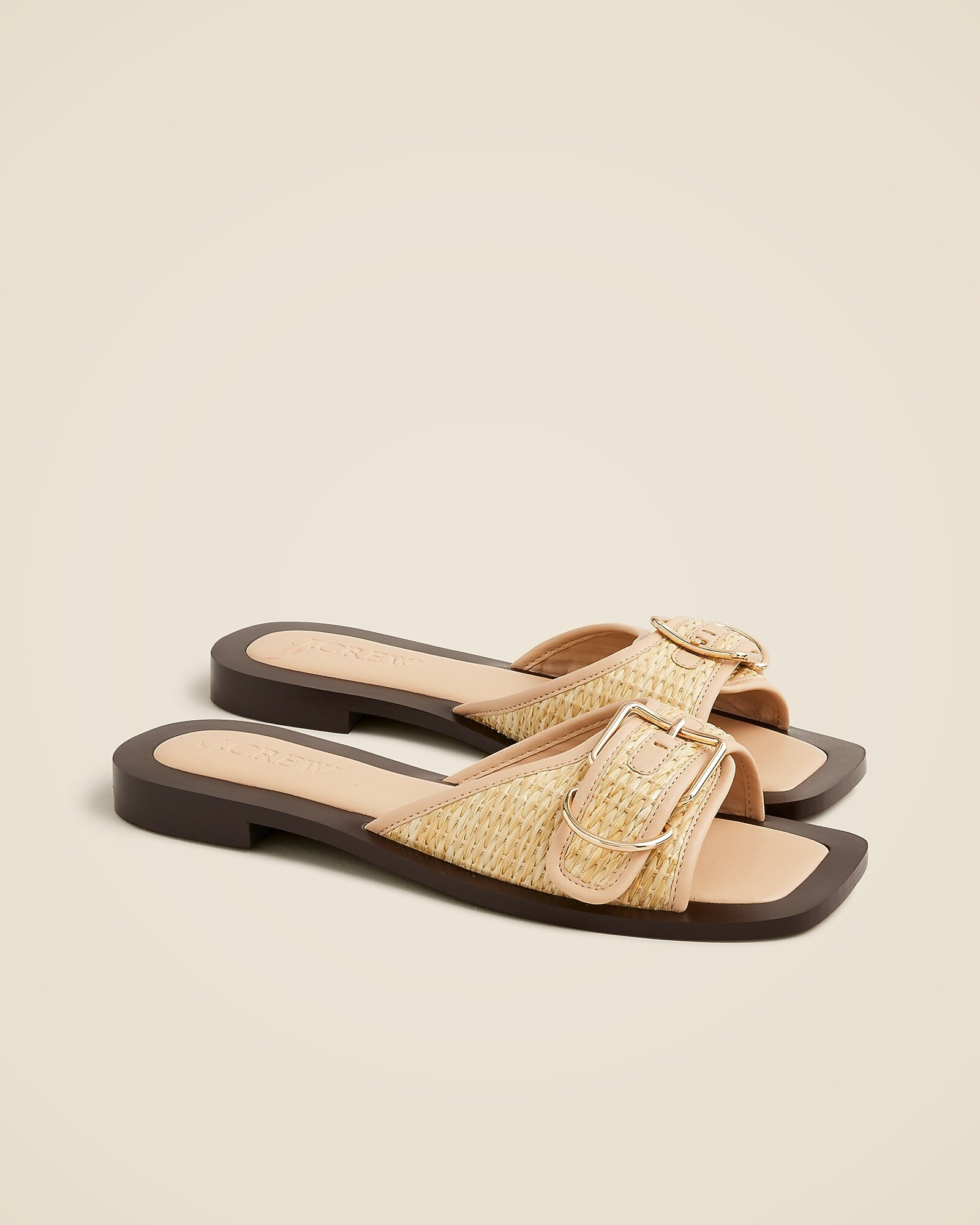Callie sandals in faux raffia | J. Crew US
