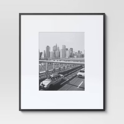 19.4" x 22.4" Matted to 11" x 14" Thin Gallery Oversized Image Frame Black - Project 62™ | Target