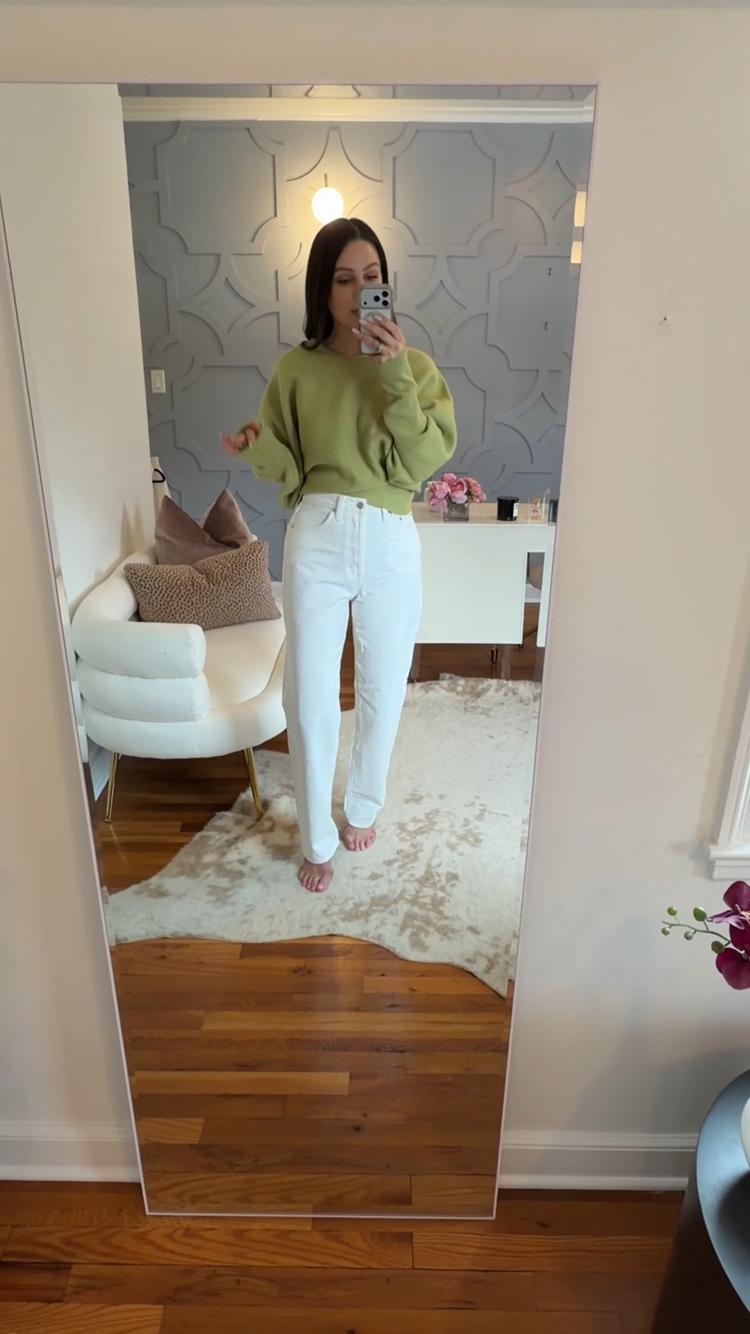 A great white jean! I sized down one  