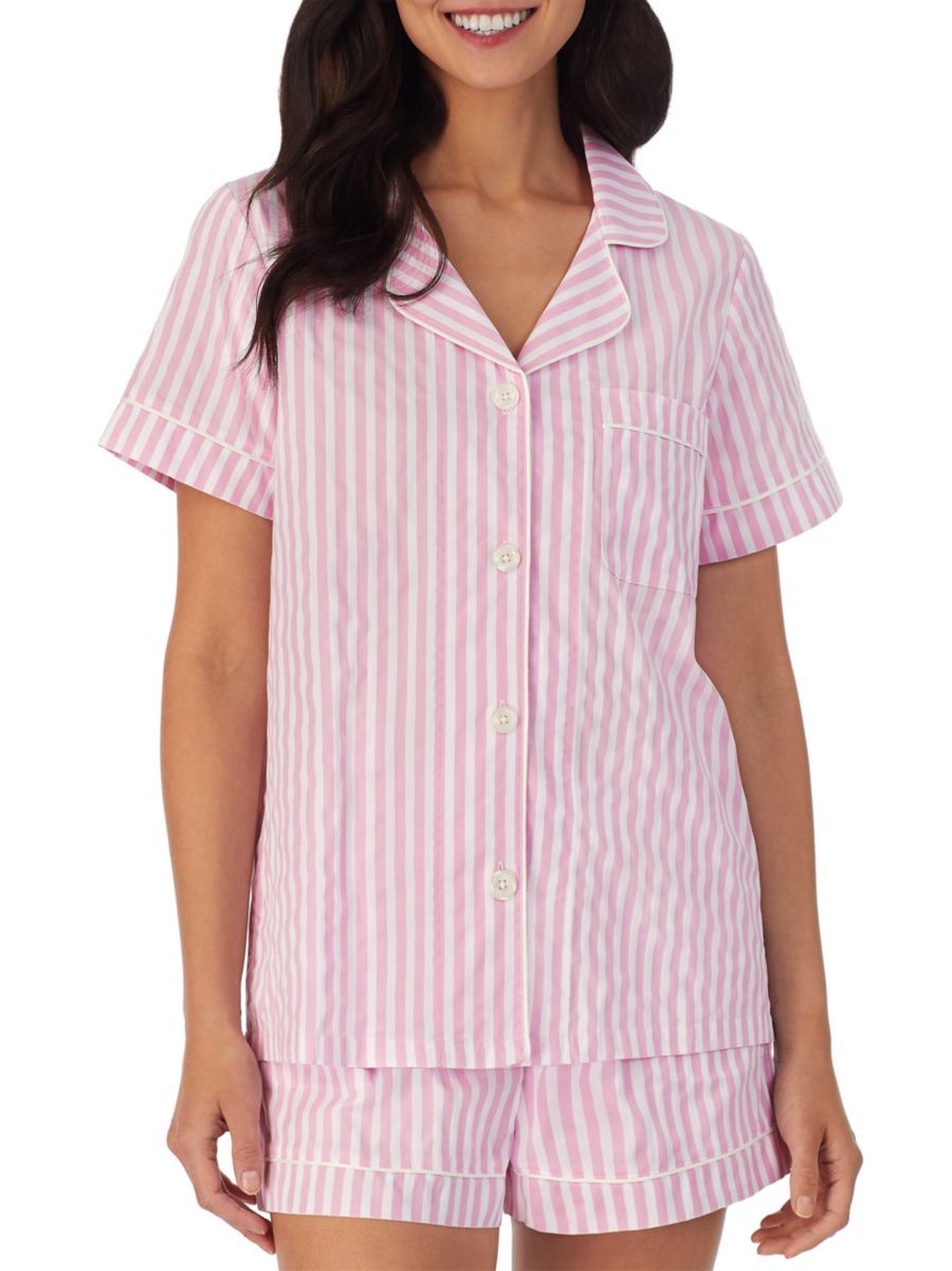 Short-Sleeve Cotton Pajama Set | Saks Fifth Avenue