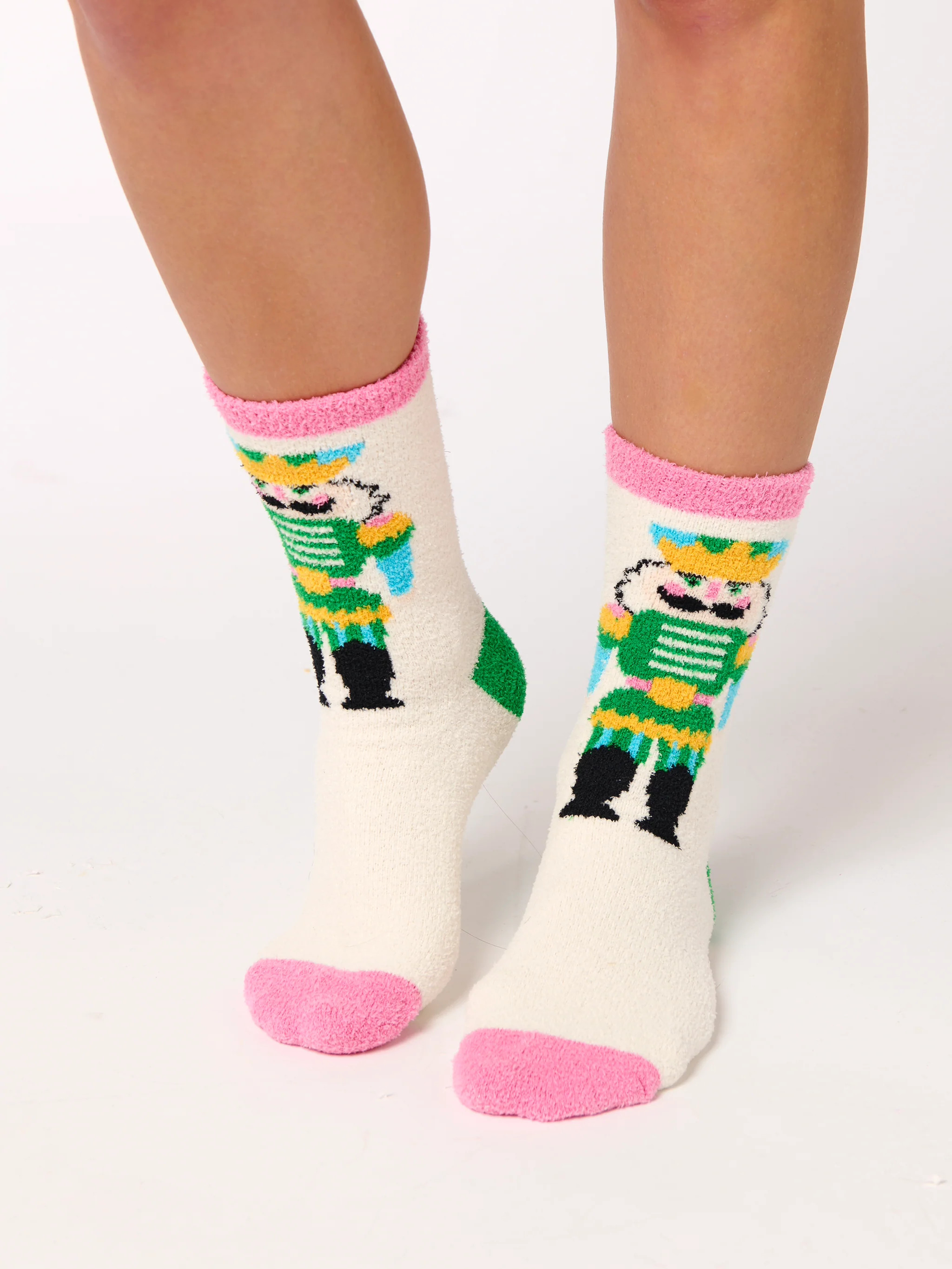 Shiraleah Nutcracker Socks, Ivory | Shiraleah