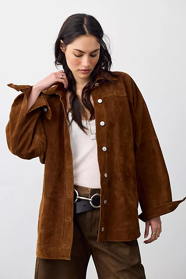 We The Free Starry Eyes Suede Jacket | Free People (Global - UK&FR Excluded)