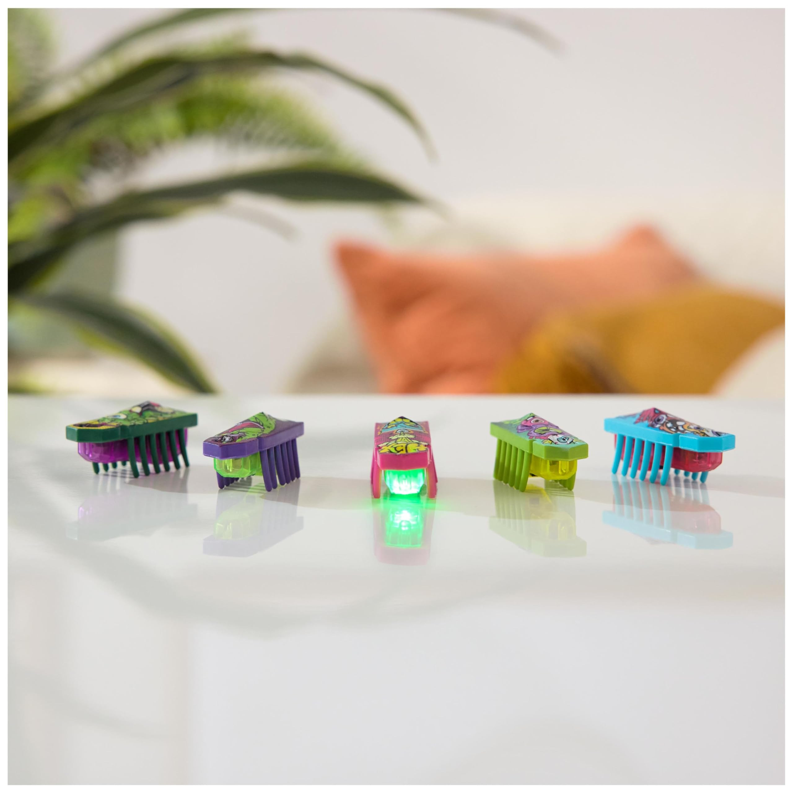 HEX BOTS Nano 5 Pack, 4 Mini Bots with Bonus Flash Bot, Sensory Toy for Kids & Cats, Vibration Te... | Amazon (US)