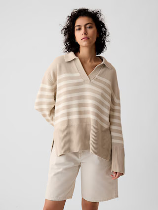 24/7 Split-Hem Polo Sweater | Gap (US)