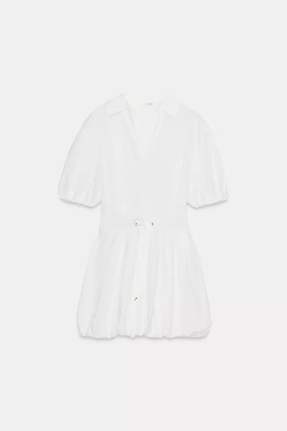 POPLIN MINI DRESS | Zara UK
