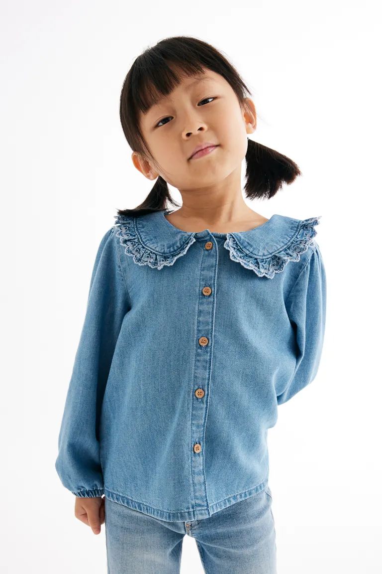Collared denim blouse | H&M (US + CA)