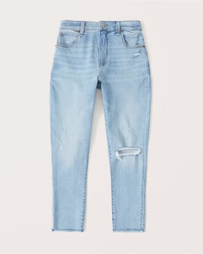 Women's Curve Love High Rise Super Skinny Ankle Jean | Women's Bottoms | Abercrombie.com | Abercrombie & Fitch (US)