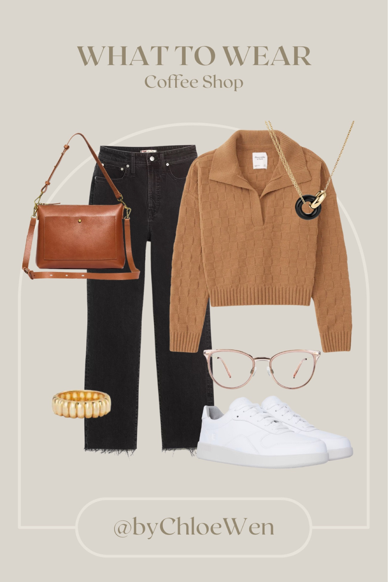 What To Wear: Coffee Shop!

#fall
#falloutfits
#fallstyle
#fallfashion
#coffeeshop
#businesscasual
#madewell
#sneakers
#petitefashion
#blackdenim
#denim 
#mejuri

#LTKSeasonal #LTKfit #LTKstyletip