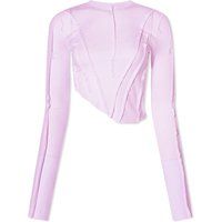 Sami Miro Vintage Women's Long Sleeve Asymmetric T-Shirt in Pink, Size Medium | END. Clothing | End Clothing (US & RoW)