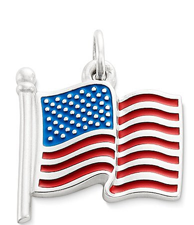 James Avery Enamel American Flag Charm - Sterling Mulitcolor | Dillard's