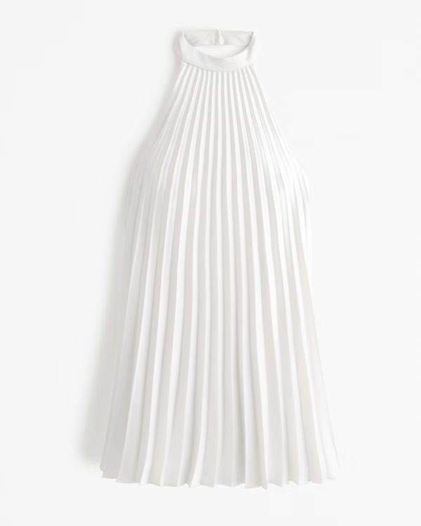 Women's The A&F Giselle Pleated Trapeze Mini Dress | Women's Clearance | Abercrombie.com | Abercrombie & Fitch (US)