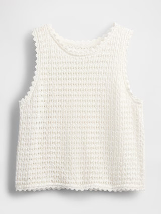 100% Cotton Crochet Tank Top | Gap (US)