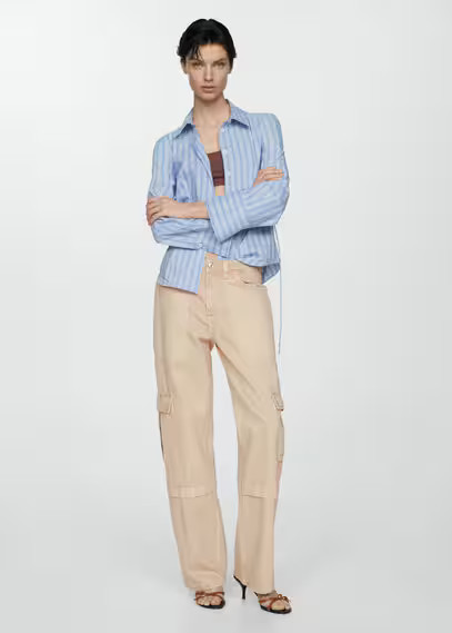 Pocket cargo jeans -  Women | Mango USA | MANGO (US)