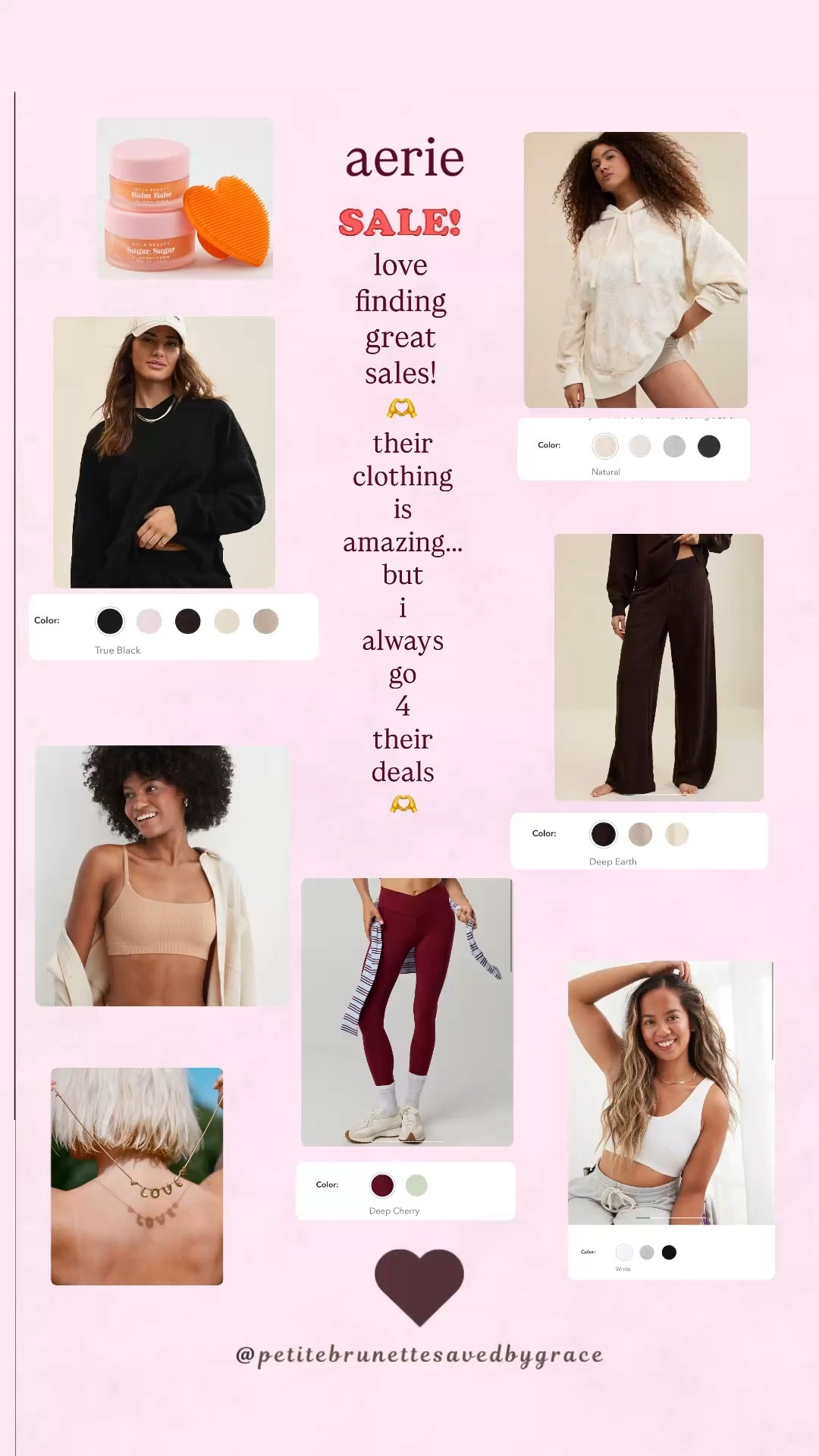 aerie. I love you, but MORE so when you’re ON SALE!! 🌸🙌🌸 $26 & less!! 🌸 FREE SHIPPING 🌸 PLUS, an ✨ADDITIONAL 20% OFF✨ your order, for 48 hrs ONLY, when purchasing through this post! 

#LTKselfcare #LTKSaleAlert #LTKxAerie