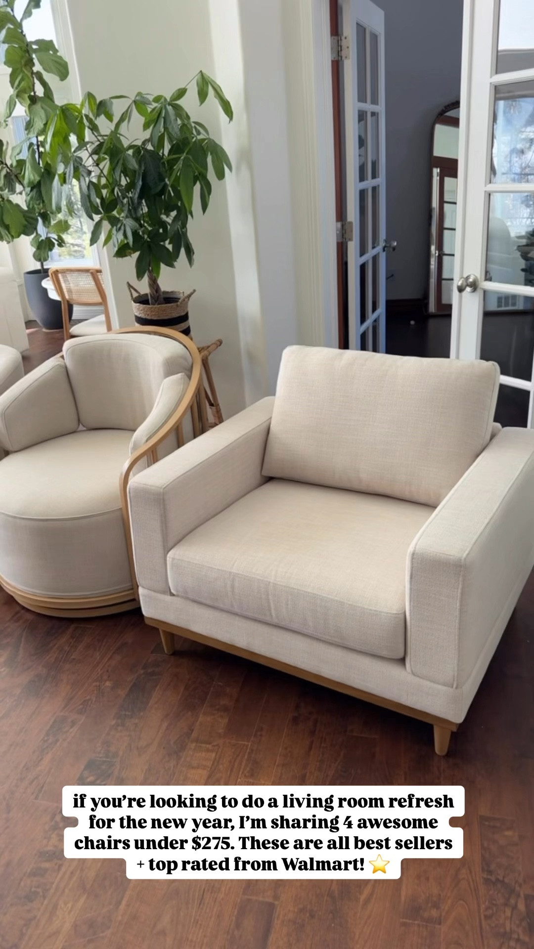 if you’re looking to do a living room refresh for the new year, I’m sharing 4 awesome chairs all under $275. These are all best sellers + top rated from Walmart! 

Sarah Joy, Walmart home, living room refresh, affordable furniture 

#LTKHome #LTKWatchNow #LTKStyleTip