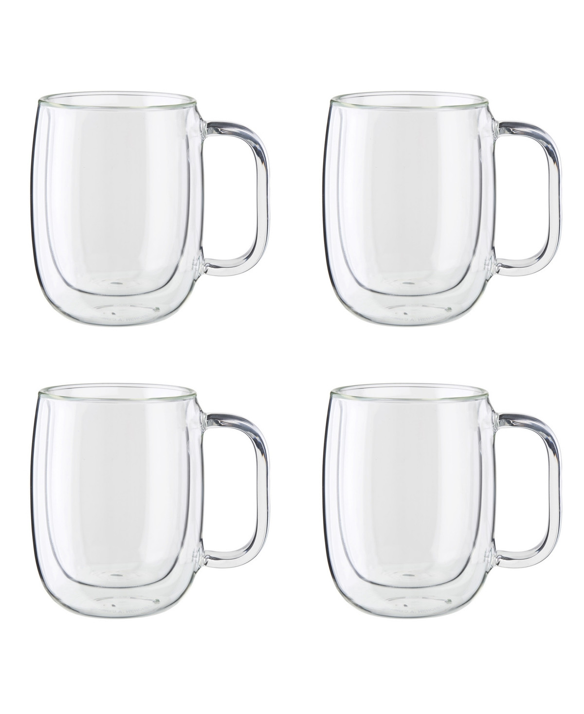 Zwilling Sorrento Plus Double Wall Coffee Mug - Set of 4 - Clear | Macy's