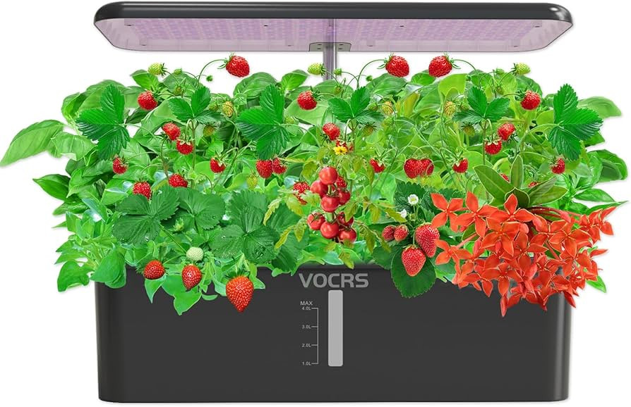 Hydroponics Growing System Indoor Garden - VOCRS 12 Pods Herb Garden Kit Indoor with LED Grow Lig... | Amazon (US)