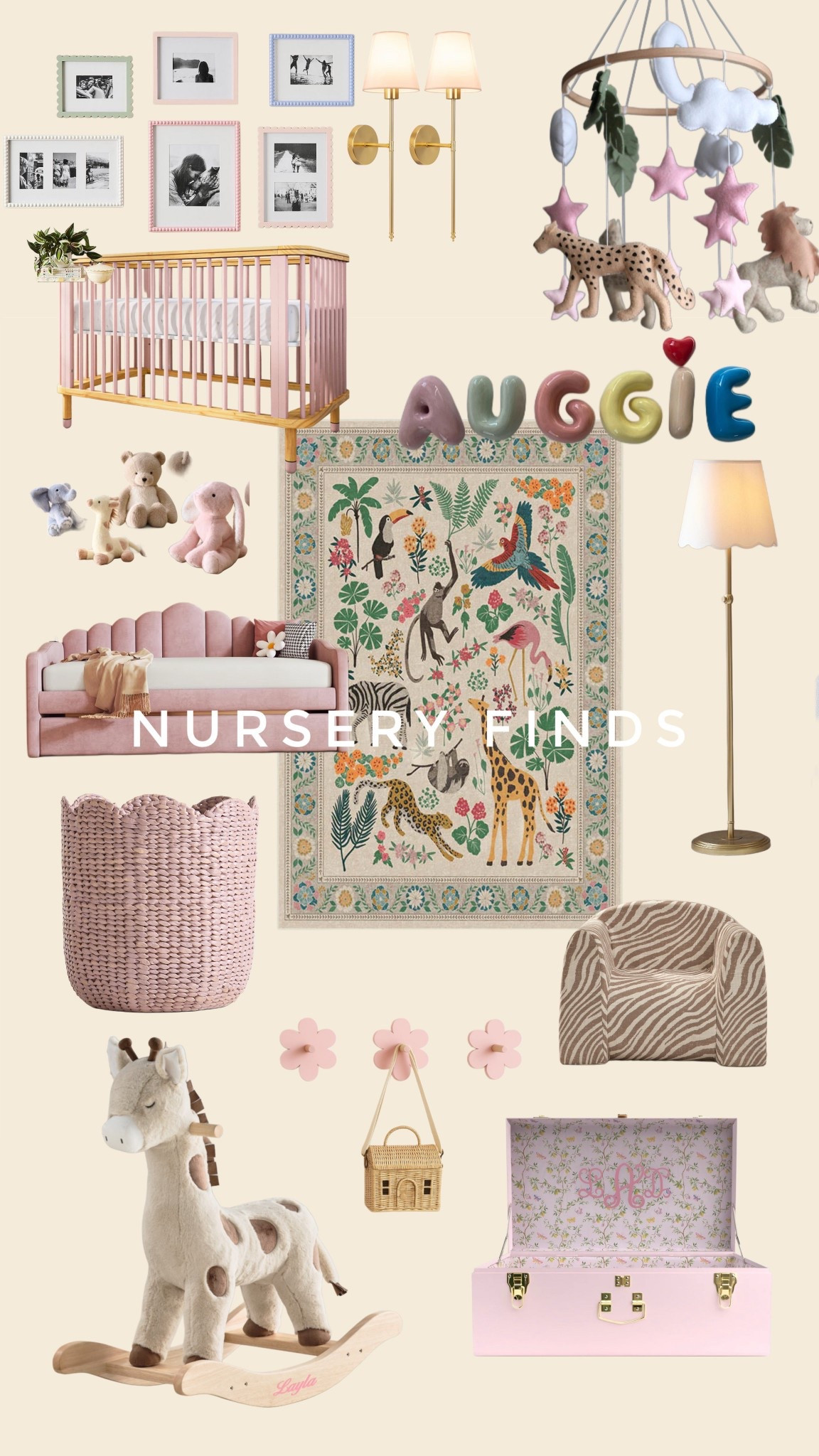 Nursery finds! Girly jungle theme 

#LTKKids #LTKBaby