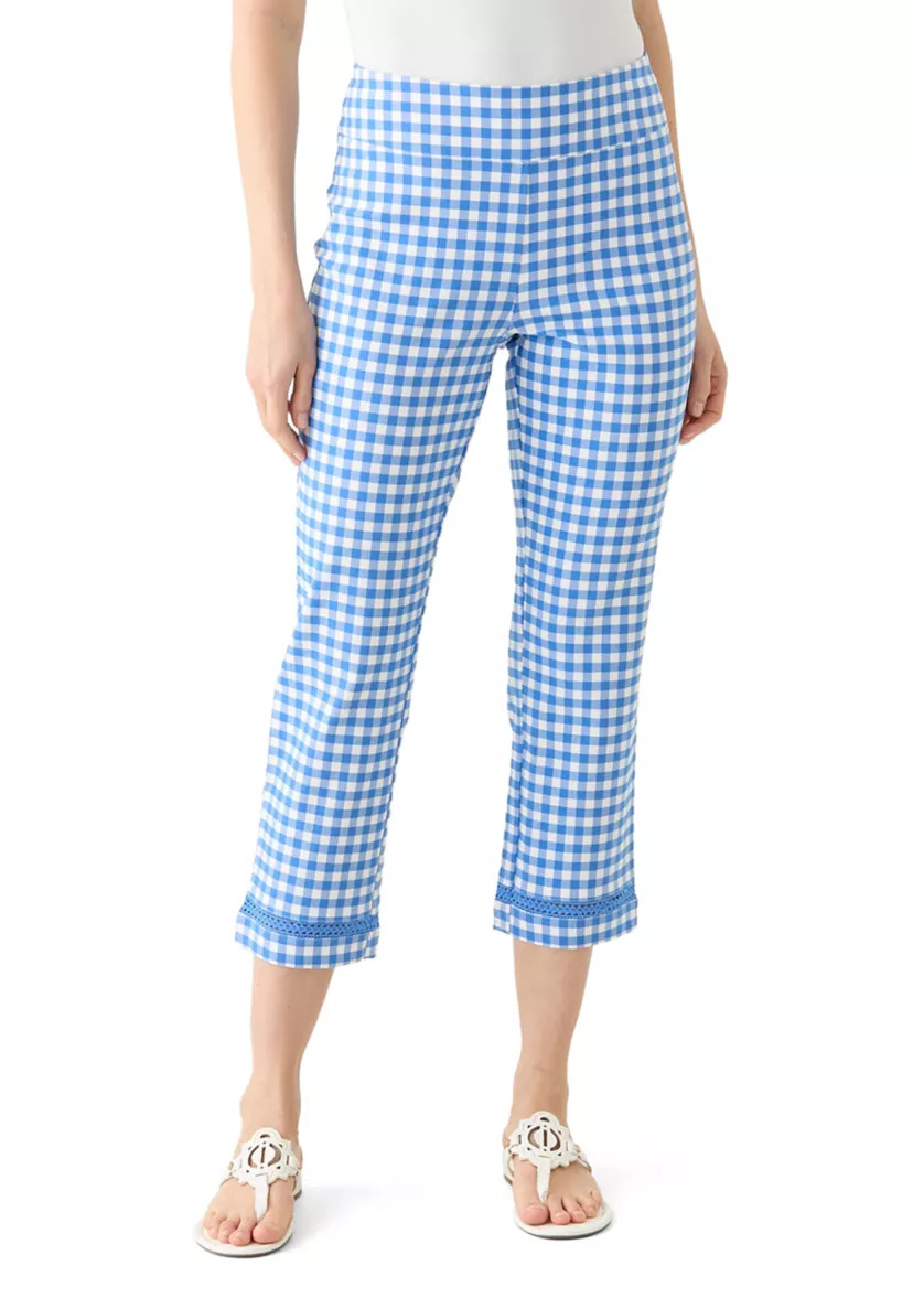 Women's Crochet Trim Mill Crop Pants | Belk