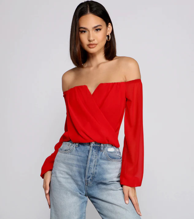 Sophisticated In Chiffon Strapless Top | Windsor Stores