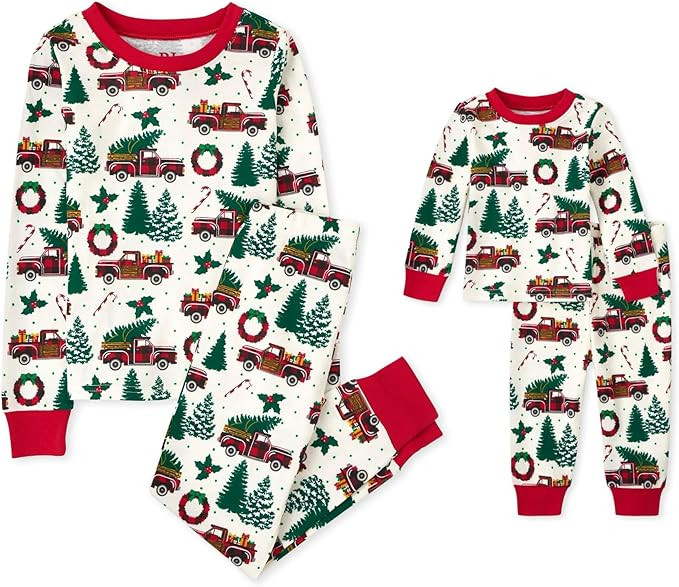 The Children's Place Family Matching, Christmas and Holiday Pajama Sets, Cotton | Amazon (US)