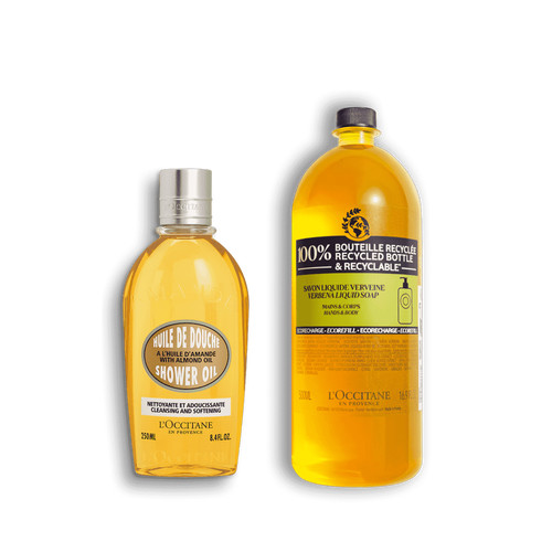 Almond Shower Oil Refill Duo | L'Occitane Australia | L'Occitane AU