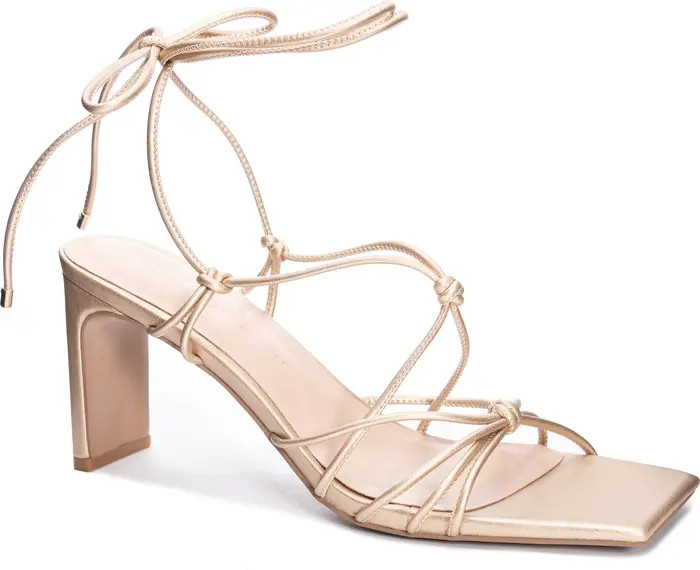 Yita Smooth Ankle Wrap Sandal (Women) | Nordstrom