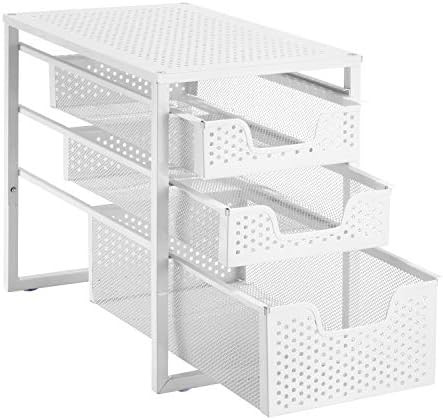 Simple Trending 3-Tier Under Sink Cabinet Organizer with Sliding Storage Drawer, Desktop Organize... | Amazon (US)