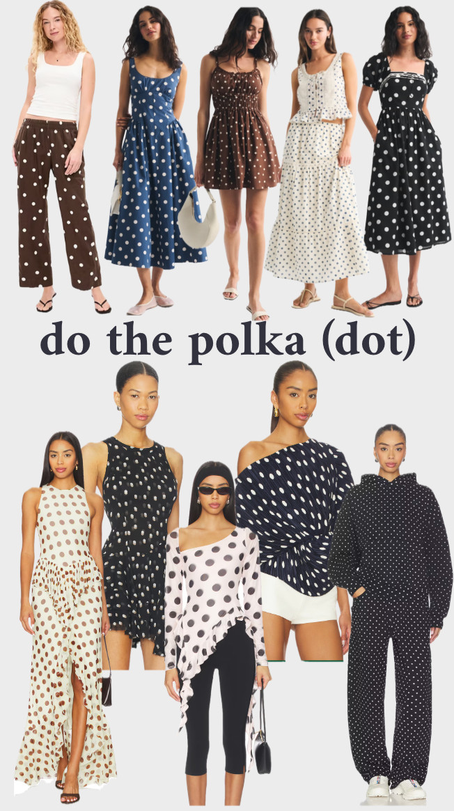 POLKA DOTS FOR SPRING
.......
Polka dot dress revolve finds revolve new arrivals spring top spring dress polka dot shirt free people new arrivals spring trends summer trends polka dot maxi dress polka dot mini dress off the shoulder top matching set polka dot capris trending now wedding guest dress target new arrivals Walmart new arrivals polka dot sweatshirt polka dot sweatpants matching set travel look travel outfits airport outfit vacation look vacation dress Resortwear chic fashion chic look puff sleeve dress with sleeves 

#LTKNYFW #LTKWedding #LTKTravel
