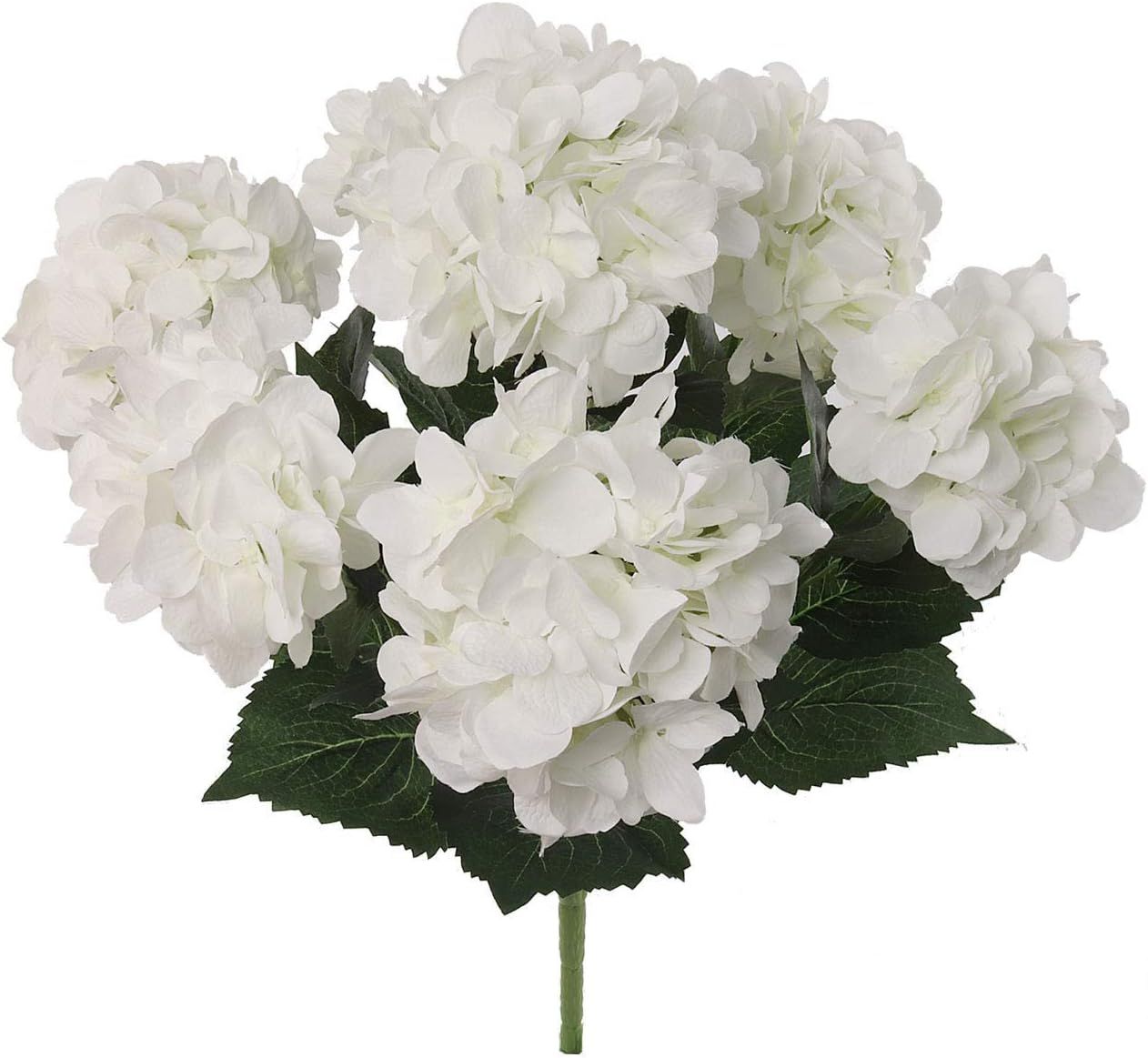 Hydrangea Silk Flower Bush, Seven Heads Per Bush, UV Resistant, Indoor & Outdoor Silk Plant, Adju... | Amazon (US)
