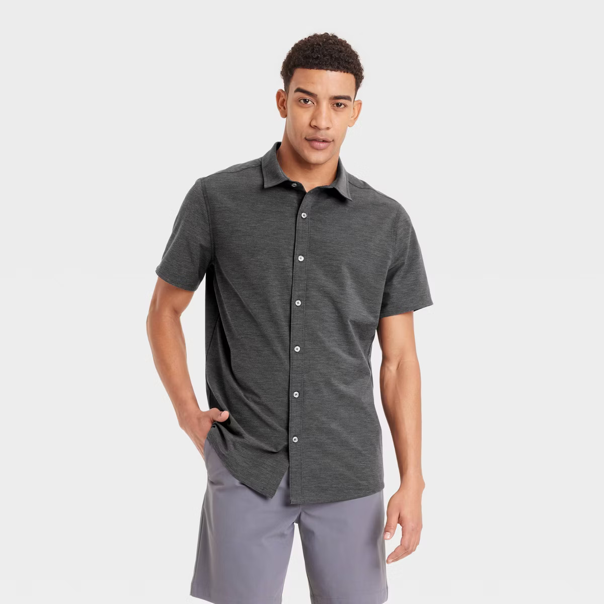 Men's Short Sleeve Woven Shirt - All In Motion™ | Target