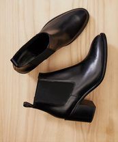 Leather Heeled Chelsea Boot - Black | Jenni Kayne | Jenni Kayne