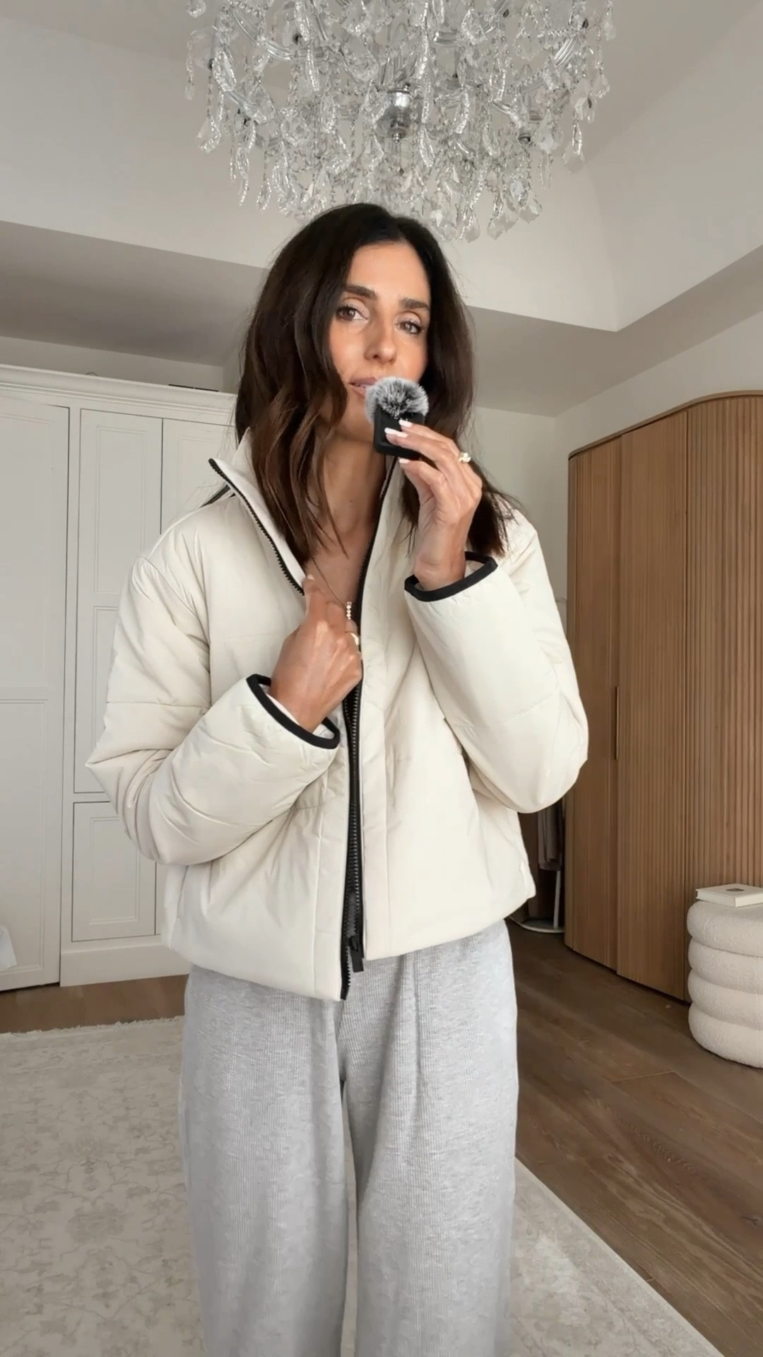 Partnering with @vuori today to share this incredibly cozy matching set and jacket. I’m just shy of 5-7” wearing the size small hoodie, XS pants and small jacket . 

#vuoripartner #stylinbyaylin 

#LTKootd #LTKOver40 #LTKTravel